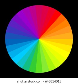 Itan circle palette. Color wheel guide. Vector illustration.