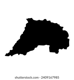 Itasy region map, administrative division of Madagascar. Vector illustration.