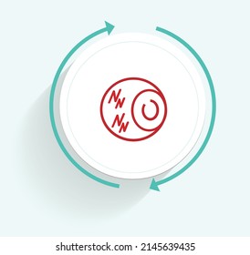 Itchy eyes icon vector design