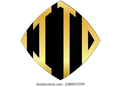 ITD, IT, TD, logotipo. Resumen diseño inicial del logotipo del alfabeto en monograma
