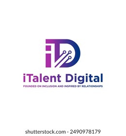 itd logo simple clean and elegance