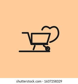 item basket icon design template