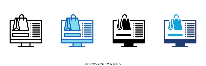 Icono de la descripción del artículo Multi Style Ilustración vectorial