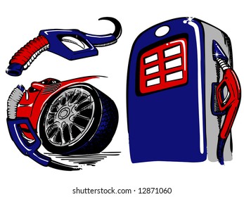 Item of the gas station.