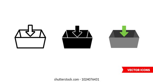 Item icon of 3 types: color, black and white, outline. Isolated vector sign symbol.