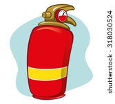 Item Illustration if safety fire extinguisher. Ideal for catalogs, informative and institutional material