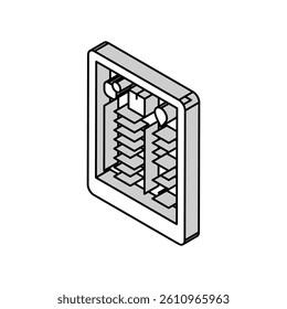 item list report isometric icon vector. item list report sign. isolated symbol illustration