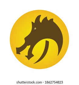 Element-Logo-Vektorgrafik für das Spiel kann für das Icon oder das Web-Icon im Spiel verwendet werden	