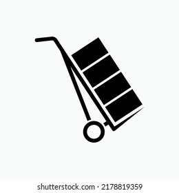 Item Moving Icon. Forwarding or Deliver, Goods Movement Symbol - Vector.
