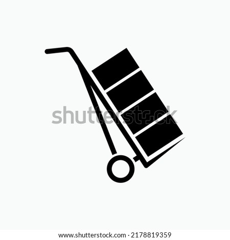 Item Moving Icon. Forwarding or Deliver, Goods Movement Symbol - Vector.