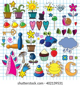 Items of children's decor for your design.