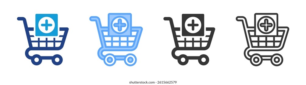 Items icon set multiple style collection