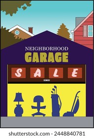 Items on display in a garage.