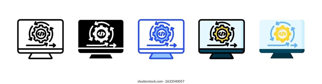 Iteration Icon Collection With Multiple Styles