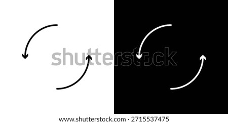 Iteration icon in line design. Editable stroke icons.