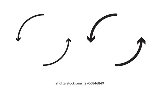 Símbolo de ícone de iteração para designs de logotipo, Web e aplicativo.