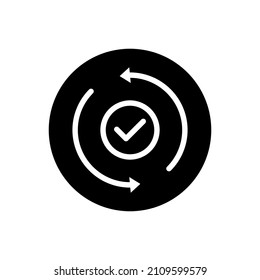 vector de icono de iteración aislado en fondo blanco