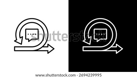 Iterative Development White Icon Set Design