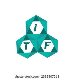 ITF creative minimalist letter logo. ITF unique vector initials alphabet letter logo design
