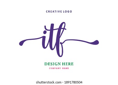 ITF lettering logo is simple, easy to understand and authoritative