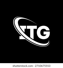 Logotipo de ITG. Carta ITG. Diseño del logotipo de la letra ITG. Logotipo de ITG inicial vinculado con el círculo y el logotipo del monograma en mayúsculas. Tipografía ITG para tecnología, negocio y marca inmobiliaria.