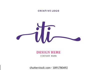 ITI lettering logo is simple, easy to understand and authoritative