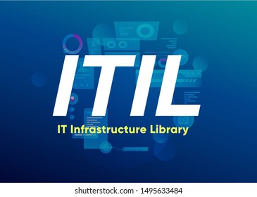 ITIL Information Technology Infrastructure Library Vector Concept - Vector