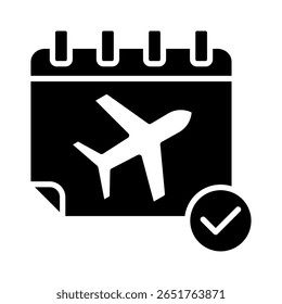 Itinerary Icon Element For Design
