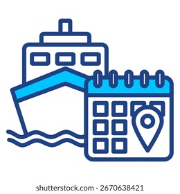 Coleção de Ícones de Vetor Simples do Itinerário
