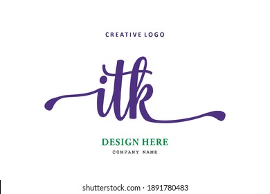 ITK lettering logo is simple, easy to understand and authoritative