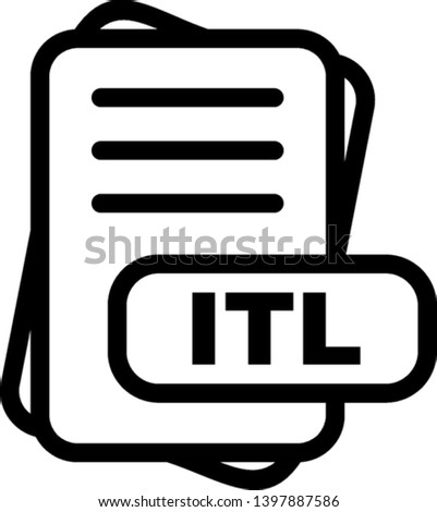  ITL File Format Icon For Your Project