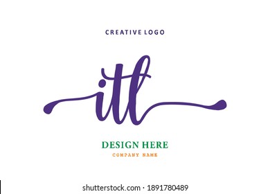 ITL lettering logo is simple, easy to understand and authoritative