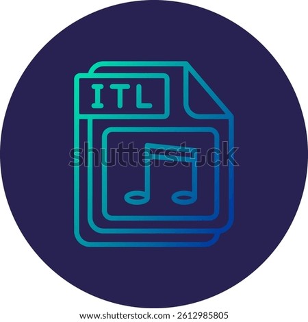 ITL Line Circle Gradient Style
