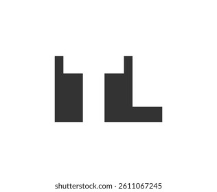 ITL logo design. Initial letter I T L bold font style for tech startups, consulting, corporate branding. Creative company name, headlines typography identity, trendy logotype. Vector illustration.