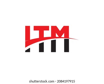 ITM Letter Initial Logo Design Vector Illustration