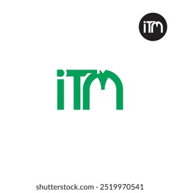 Design de Monograma de Letra de Logotipo ITM