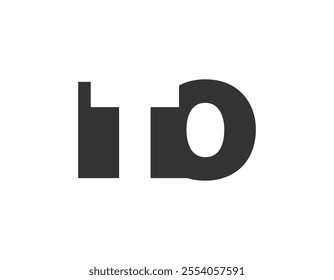 ITO logo design. Initial letter I T O bold font style for tech startups, consulting, corporate branding. Creative company name, headlines typography identity, trendy logotype. Vector illustration.