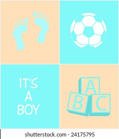"It's a boy" announcement
