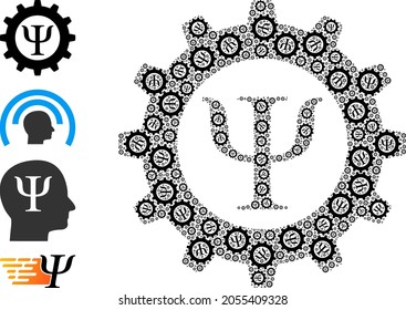 Itself recursion collage mental techniques. Vector mental techniques collage is done with randomized itself mental techniques items. Flat design.