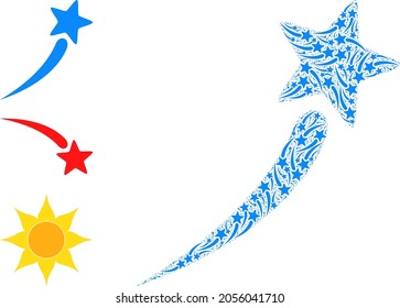 Itself recursive composition startup star. Vector startup star composition is organized with scattered itself startup star pictograms. Abstract design.