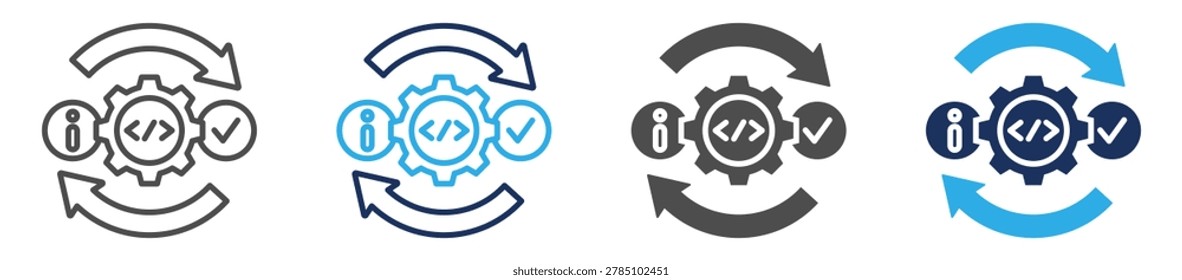 itsm icon set multi concept