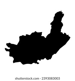 Ituri province map, administrative division of Democratic Republic of the Congo. Vector illustration.