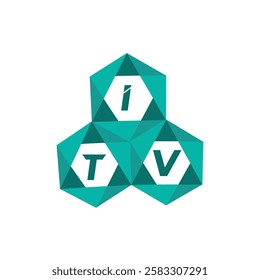 ITV creative minimalist letter logo. ITV unique vector initials alphabet letter logo design
