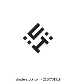 logotipo de concepto geométrico abstracto de IU en un diseño profesional de alta calidad que será mejor para el estilo de la calle