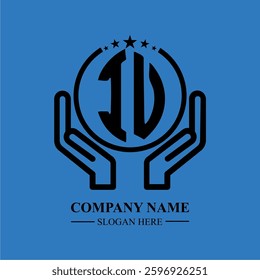 IU initials held within hands, symbolizing trust and protection. The circle represents unity, while stars highlight excellence and ambition.
