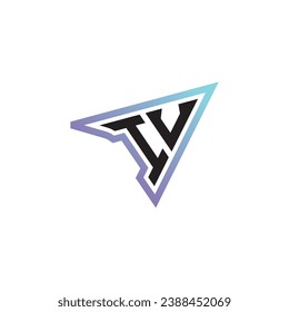 IU letter combination cool logo esport or gaming initial logo as a inspirational concept design