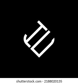 IU letter logo creative design with vector graphic