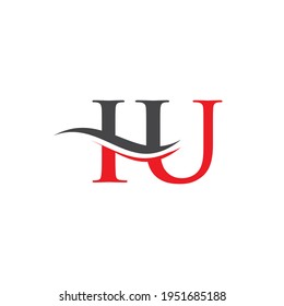 Iu Letter Logo Design Premium Letter Stock Vector (Royalty Free ...