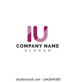 IU Letter Logo Design. IU letter logo Vector Illustration - Vector