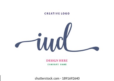 IUD lettering logo is simple, easy to understand and authoritative